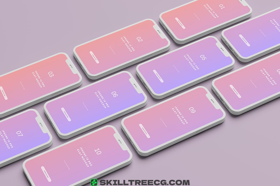 图片[4]-Phone 12 Pro Clay Mockup（826720）-技能树